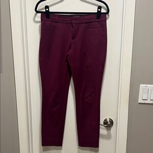 Banana Republic Burgundy Sloan Ankle Pants